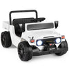 12V Electric Ride On Truck with Dump Bed and Music Licensed Toyota-White - Gallery View 1 of 6