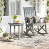 HIPS Adirondack Side Table with Weather-Resistant and Waterproof Top-Gray - Gallery View 1 of 10