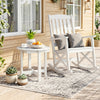 HIPS Adirondack Side Table with Weather-Resistant and Waterproof Top-White - Gallery View 1 of 10