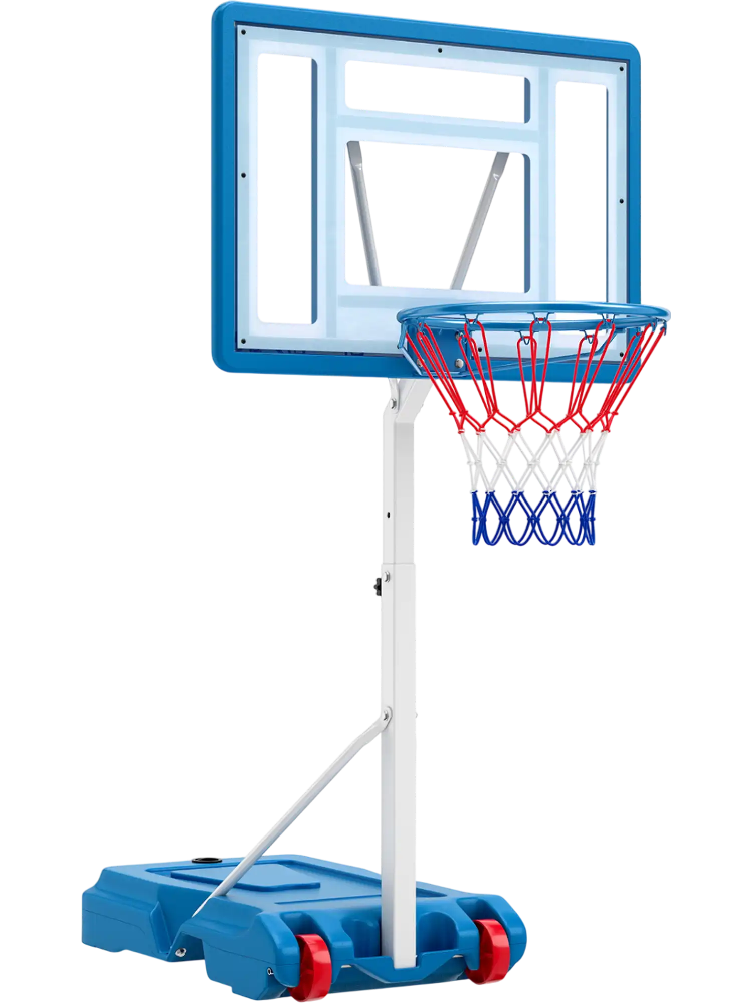 Costway Adjustable Pool Basketball Hoop Shatterproof Backboard 3.3-3.9' 35937563 New