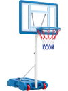 3.3-3.9 Feet Pool Basketball Hoop Adjustable with Shatterproof Backboard