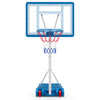 Adjustable 3.3-3.9 feet pool basketball hoop with shatterproof backboard and sturdy base for indoor and outdoor play.