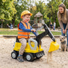 2-In-1 Kids Ride on Tractor with Digging Arm and Detachable Trailer-Yellow - Gallery View 1 of 2