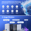 Countertop reverse osmosis water filtration system with 5-stage filtration and UV purification for cleaner drinking water.