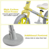 Balance bike and tricycle set features a high carbon steel frame and additional footrest for comfortable rides.
