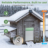 Automatic chicken coop door with solar panel, waterproof aluminum, and remote control for convenient poultry management.