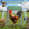 Automatic chicken coop door with remote control and light sensor, featuring robust metal construction for predator protection.