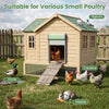 Automatic chicken coop door with remote control and light sensor, designed for backyard poultry management and convenience.