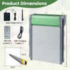 Automatic chicken coop door with remote control, light sensor, and solar panel for reliable outdoor use.