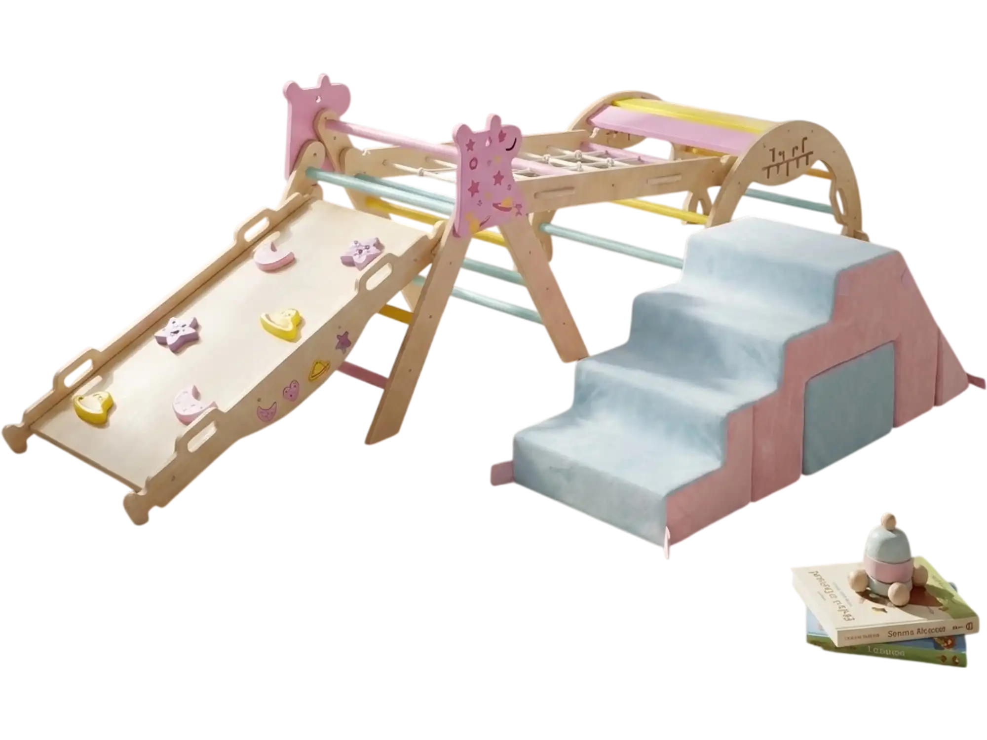 Costway 6-Piece Toddler Indoor Play Gym Climbing Frame Foam Blocks 29291987 New