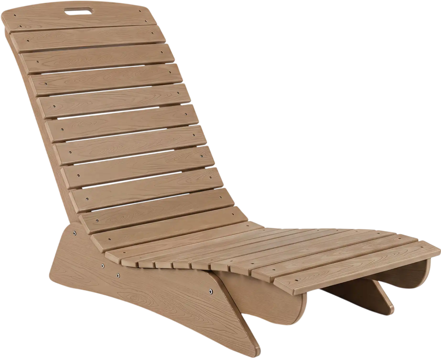 Costway Outdoor Poolside Chaise Lounge Chair Fade-Resistant Contoured 14784853 New