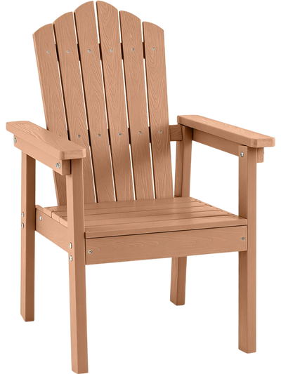 Costway Outdoor Adirondack Chair High Back Wide Armrests 24593229 New