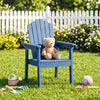 Outdoor Adirondack Chair with High Backrest and Wide Armrests for Deck Poolside-Navy - Gallery View 1 of 9