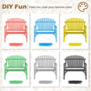Colorful 2-person log wood patio bench with slatted backrest, perfect for customizing and enhancing outdoor spaces.