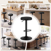 Black kitchen bar stools with height adjustment and padded seat, perfect for dining rooms, kitchens, or bars.