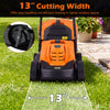 13-inch electric lawn mower with a 12-amp motor and 3-position height adjustment for efficient mowing in tight spaces.