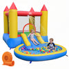 Kids Water Park Wet Dry with splash pool, water slide, and colorful balls for fun outdoor play and sensory exploration.