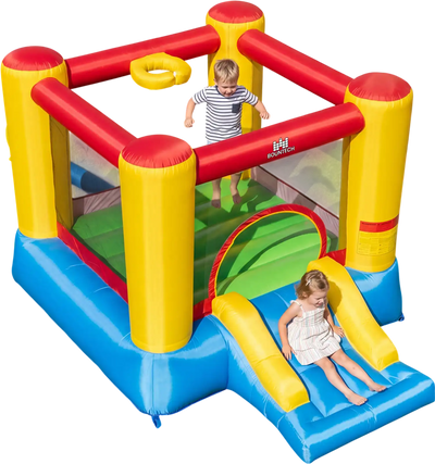 Costway Inflatable Bounce House Basketball Rim 370W Blower 47347231 New