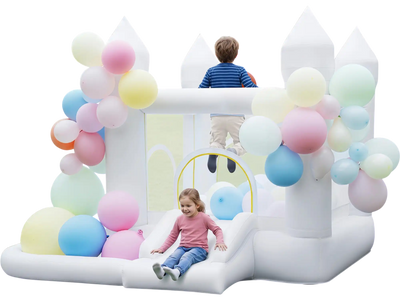 Costway Inflatable Bounce House Jumping Area Basketball Hoop Wedding Party 61010246 New