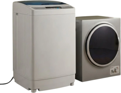 Costway Compact Washer Dryer Bundle 12 lbs 1.5 cu. ft. 94362466 New