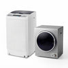 Compact electric clothes dryer with various drying modes and 1.5 cu. ft. capacity, designed for limited-space laundry areas.