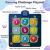 Dancing challenge playmat features a digital display, high-quality speaker, and colorful dance spots for interactive fun.