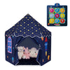 Colorful indoor outdoor play tent with starry design, perfect for toddlers' imaginative play and cozy hideaways.