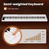 88-key portable digital piano keyboard with semi-weighted full-size keys, ideal for versatile music creation and practice.