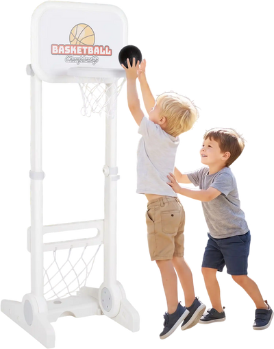 Costway 3-in-1 Toddler Sports Set Basketball Hoop Soccer Goal 20683893 New