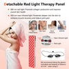 Detachable red light therapy panel with 660nm and 850nm lights for skin inflammation and muscle recovery benefits.