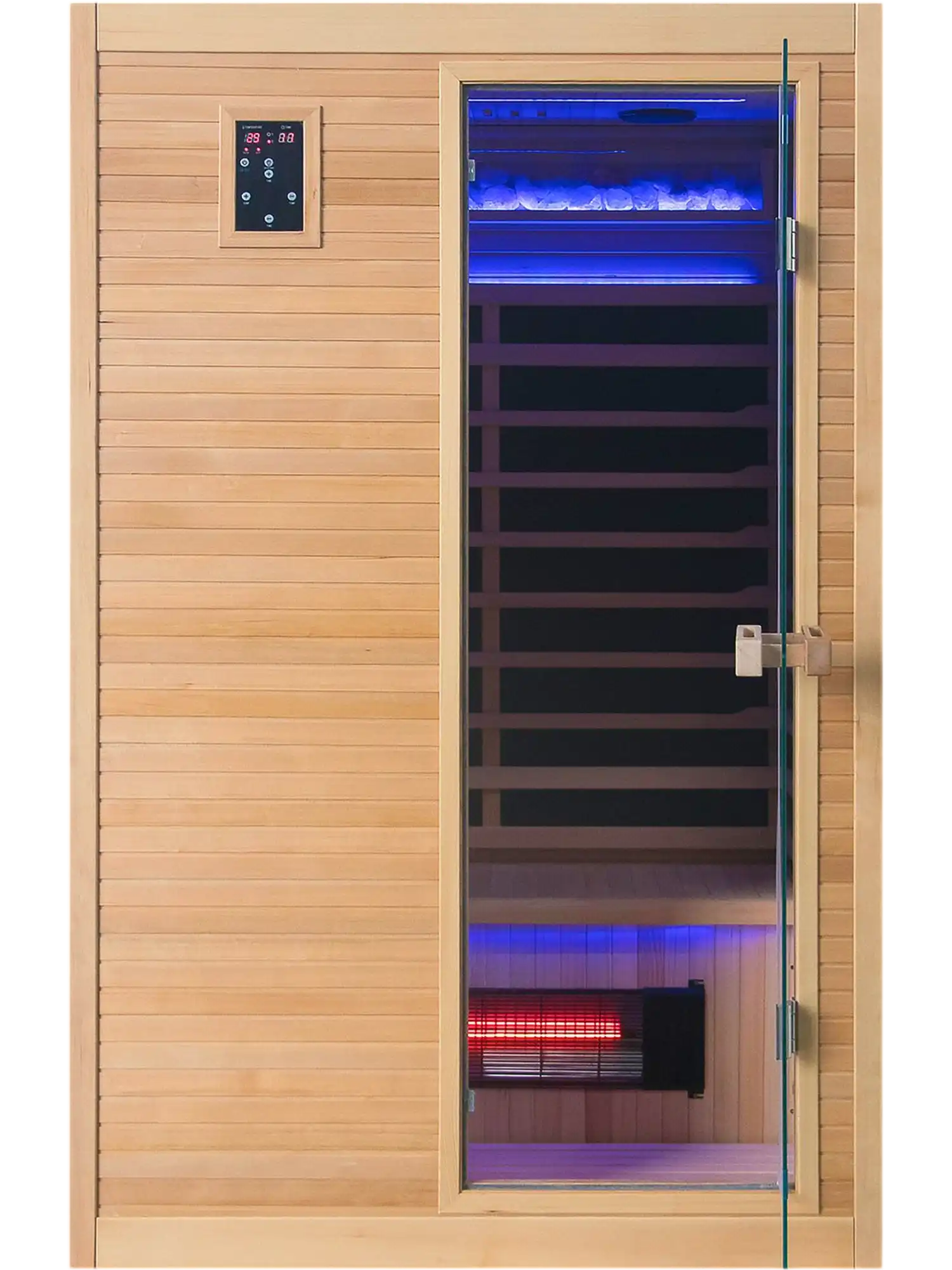 Costway 2 Person Far Infrared Wooden Sauna Room 51569106 New