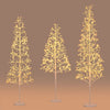 Lighted birch trees in 5/6/7 FT heights with warm white LED lights, perfect for holiday and everyday displays.