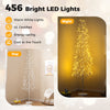 Lighted birch tree with 456 warm white LED lights and weighted base, perfect for Christmas and holiday displays.