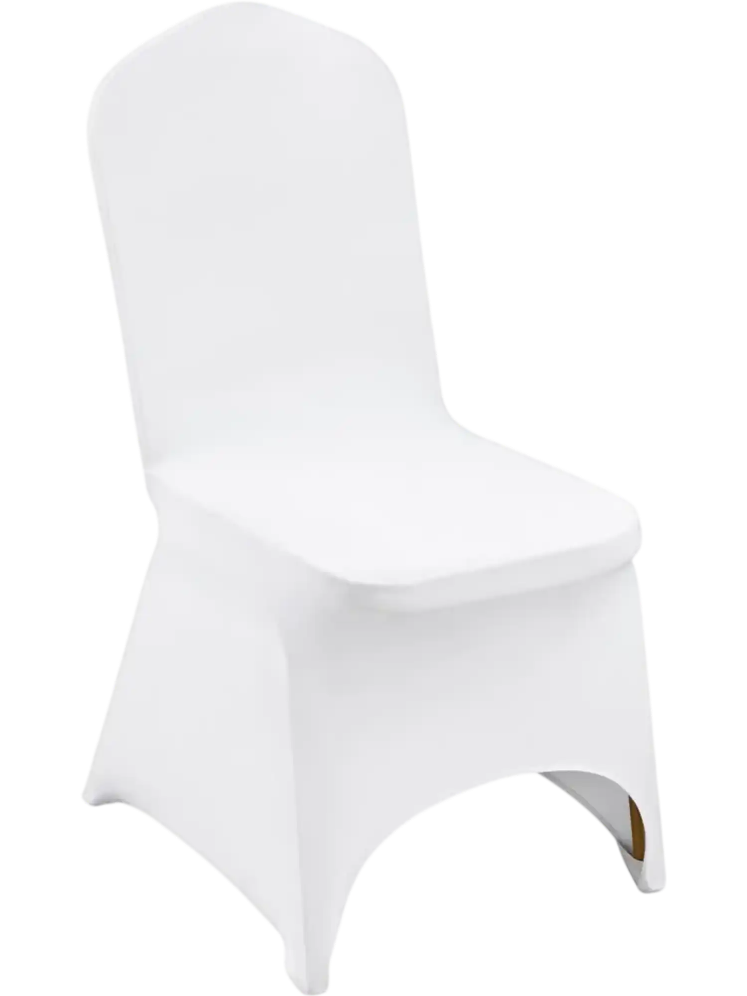 Vevor Chair Covers Stretch Spandex Folding Arched Front White 100-Pc Set New