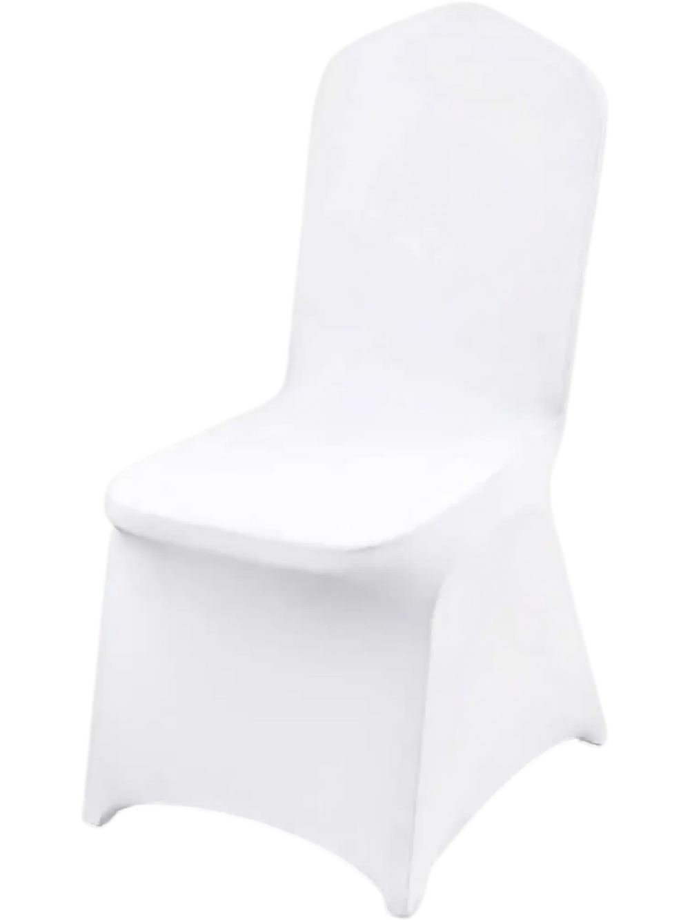 VEVOR Stretch Spandex Folding Chair Covers, Universal Fitted Chair Cover, Removable Washable Protective Slipcovers, for Wedding, Holiday, Banquet, Party, Celebration, Dining (100PCS White)