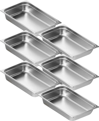 Vevor Steam Table Pan Full-Size 6-Pack 4