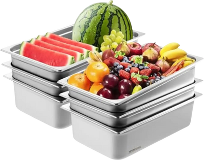 Vevor Hotel Pan Full Size 6-Pack 6