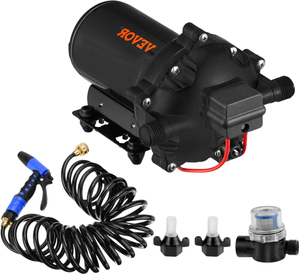 VEVOR Washdown Deck Wash Pump Kit 12v 20 Lpm 70 Psi Caravan Rv Boat Marine