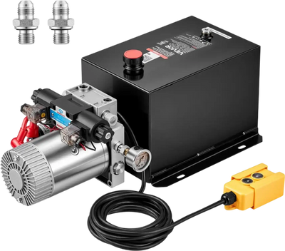 Vevor Hydraulic Pump 12 Qt Double Acting DC12V 1.6kW Dump Trailer Pump New