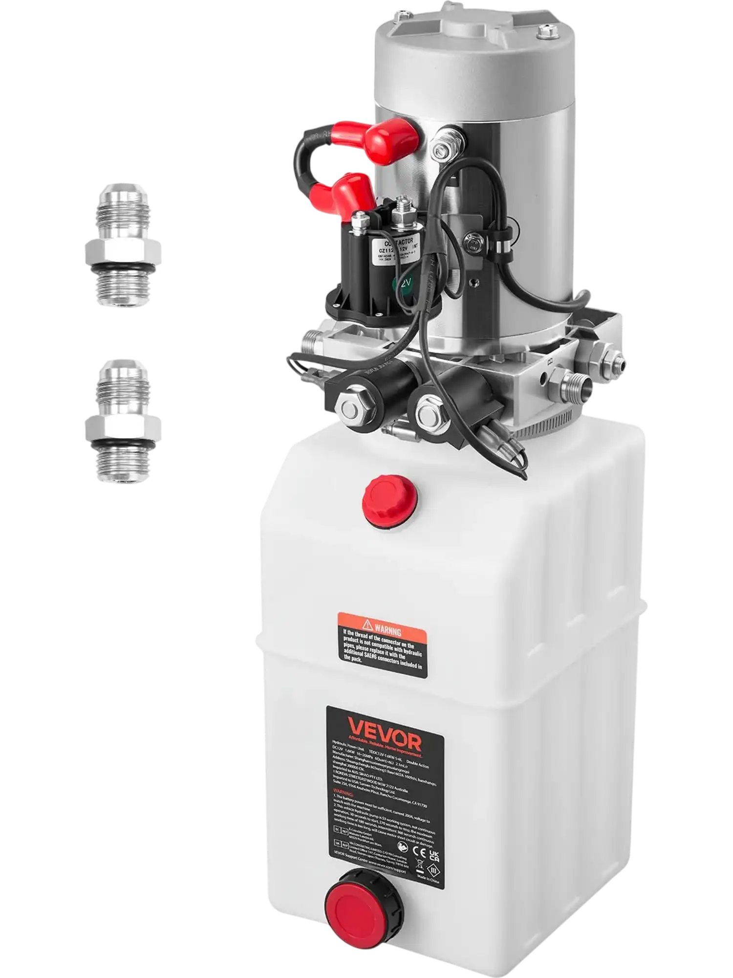 Vevor Hydraulic Power Unit 6 QT Double Acting Pump 12V 3200 PSI New