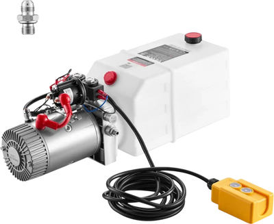Vevor Hydraulic Pump 6 Qt Double-Acting Trailer Power Unit New
