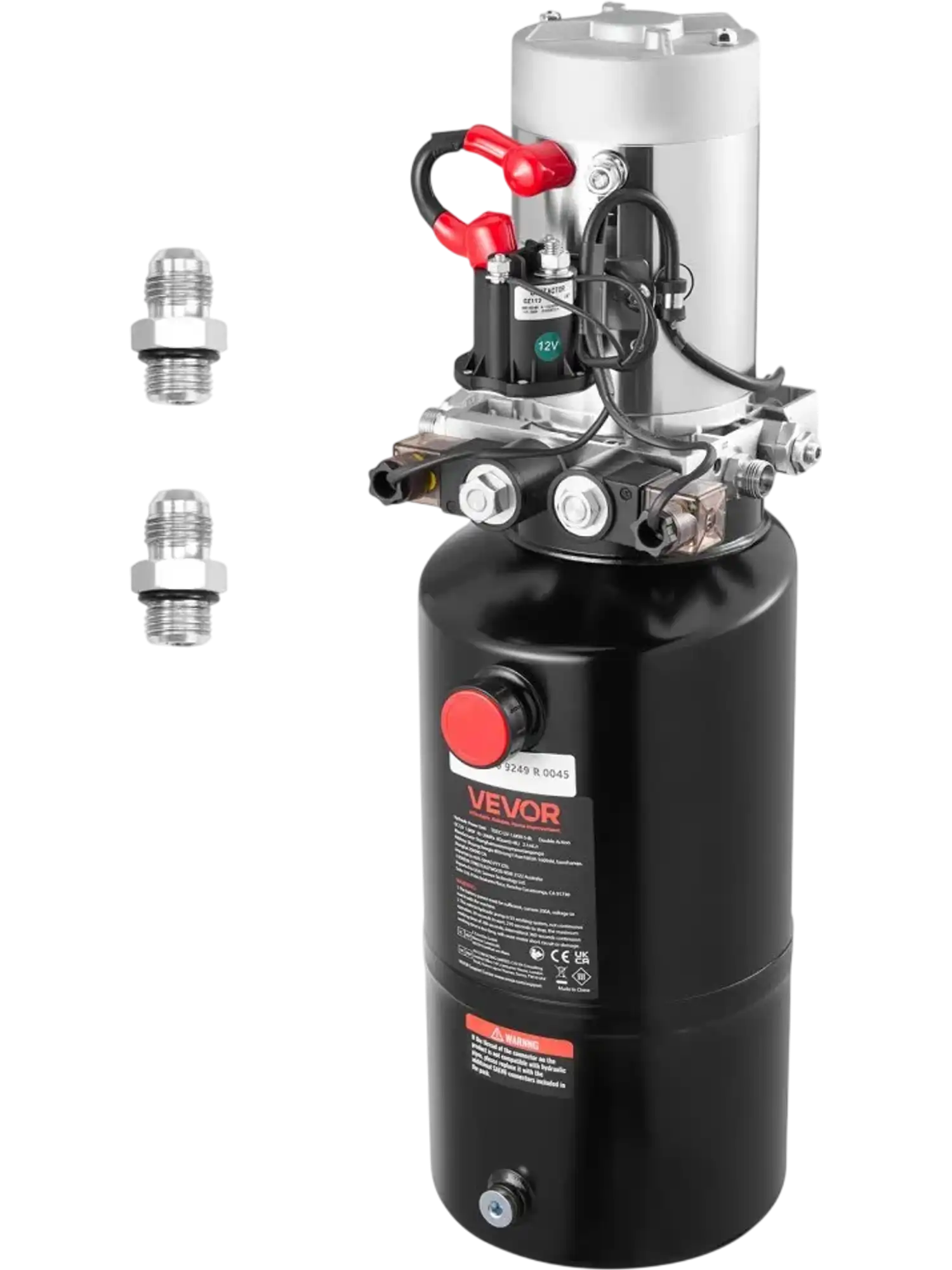 Vevor Hydraulic Power Unit 8 Qt Double Acting 12V Dump Trailer Pump New