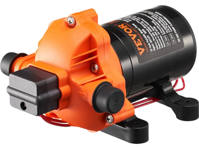 Vevor Water Pump 12V Diaphragm 1.8 GPM 3-Chamber Pressure Switch New