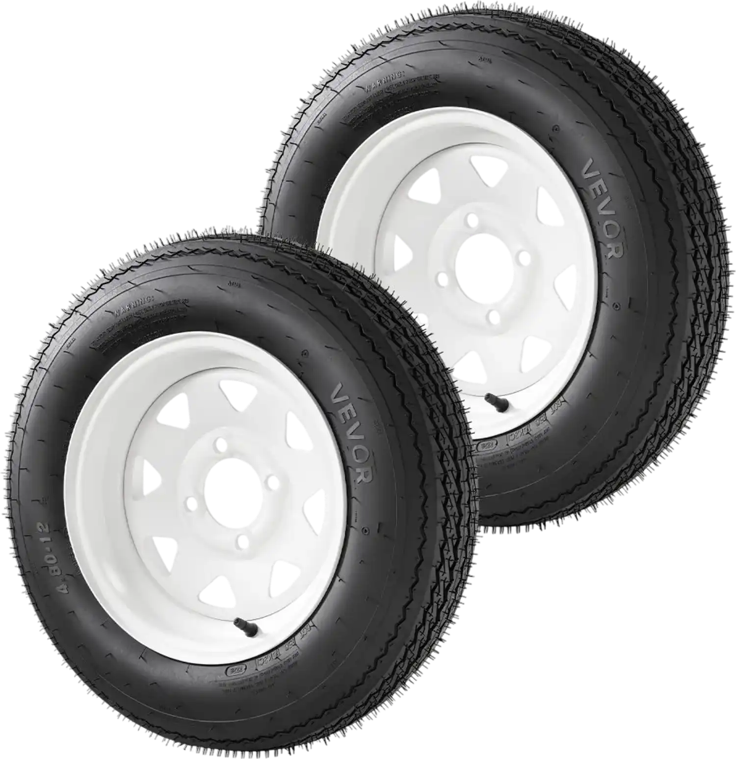 Vevor Trailer Tire Rim Assembly 2-Pack 4.80-12 on 12