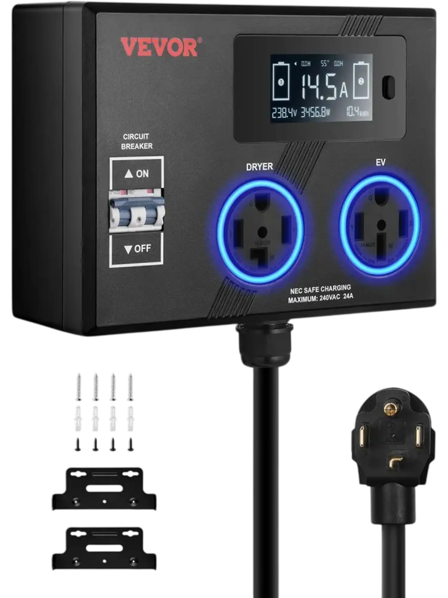 Vevor Splitter Switch NEMA Dryer and EV 240V 3.4