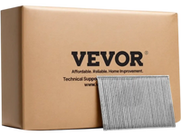 VEVOR 16 Gauge Finish Nails, 2 in Straight Finishing Nails, 2500-Count Galvanized Finishing Nail, Heavy-Duty 16 GA Brad Nail with Galvanized Anti-Rust Process, for Most 16GA Straight Finish Nailers