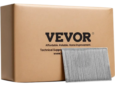 VEVOR 16 Gauge Finish Nails, 2 in Straight Finishing Nails, 2500-Count Galvanized Finishing Nail, Heavy-Duty 16 GA Brad Nail with Galvanized Anti-Rust Process, for Most 16GA Straight Finish Nailers