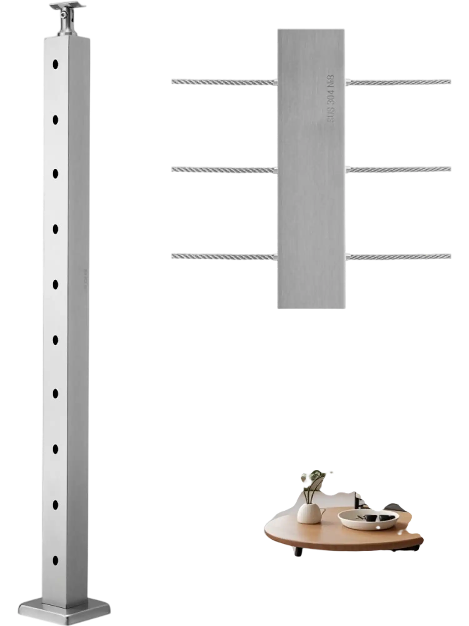 Vevor Cable Railing Post 36