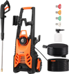 VEVOR Electric Pressure Washer, Max 4500 PSI and 3.2 GPM With Pressure Adjustment, High Power Pressure Cleaning Machine with 4 Quick Connect Nozzles, for Cars/Fences/Driveways/Patios/Home Cleaning