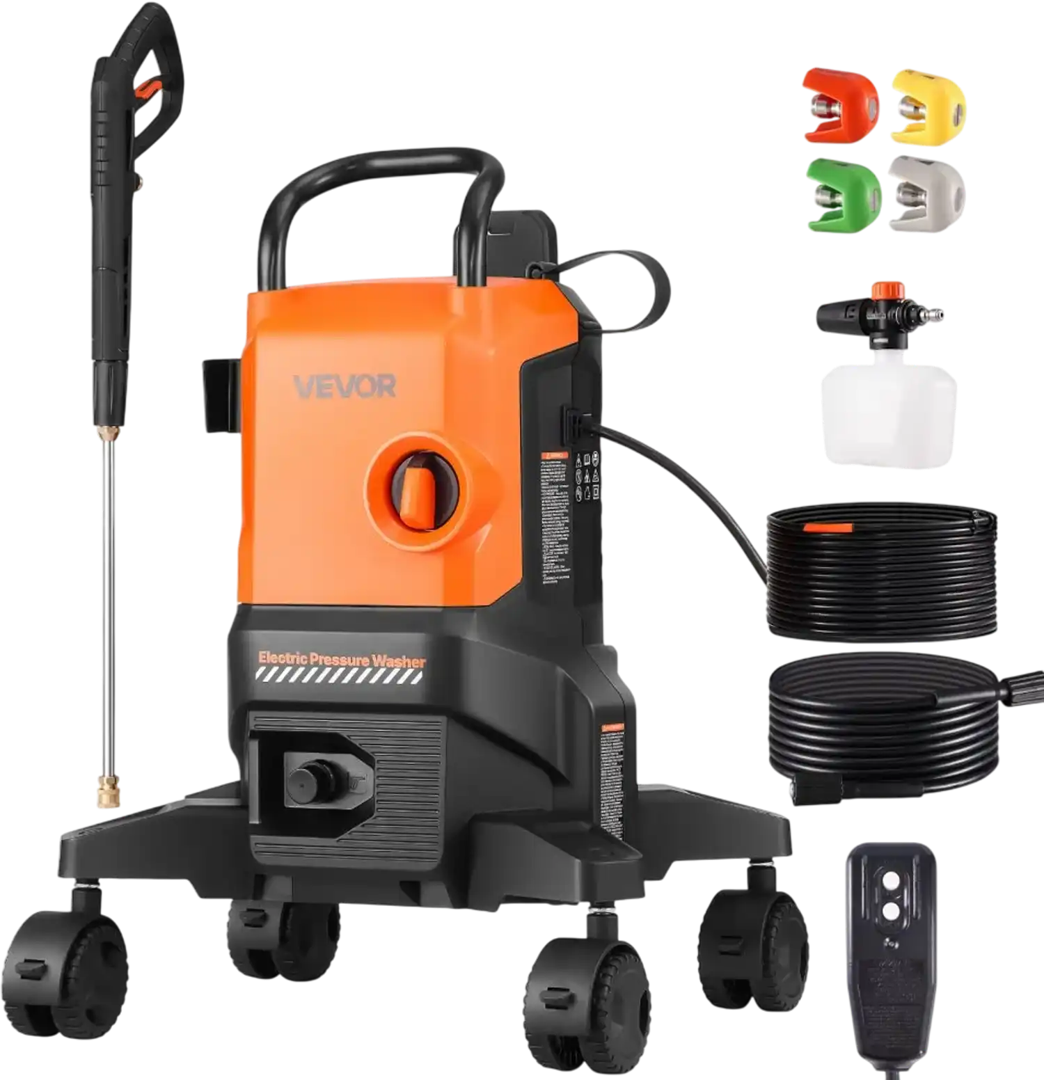 Vevor Electric Pressure Washer 2700 PSI 1.8 GPM Foam Cannon Nozzles New